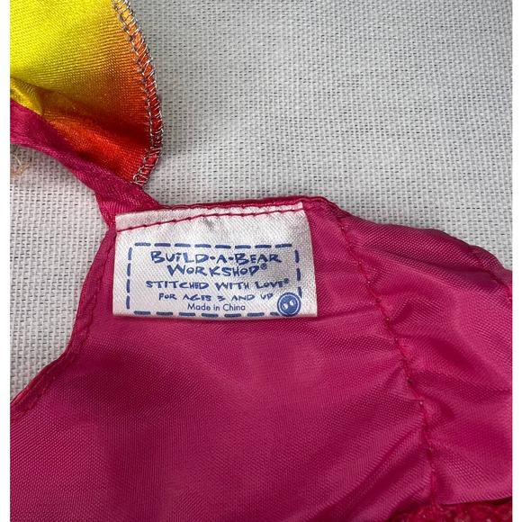 Build A Bear Angel Wing Outfit Rainbow Fits Large Stuffed Animals Has Lights - Picture 5 of 6